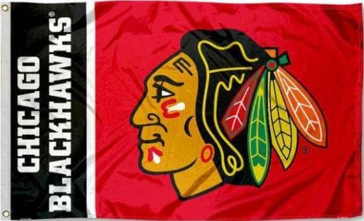 Chicago Blackhawks Flag 3X5Ft Polyester Digital Print Banner USA by flagsjustdoit
