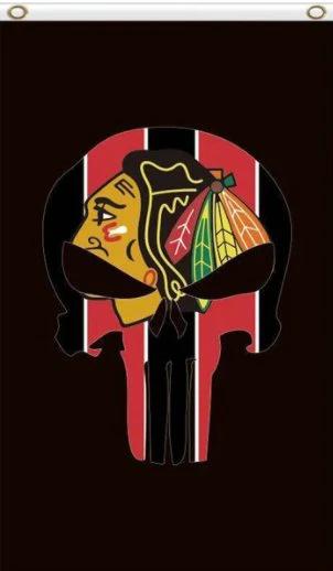 Chicago Blackhawks Sport Vertical Flag 3X5Ft Polyester Digital Print Banner USA by flagsjustdoit