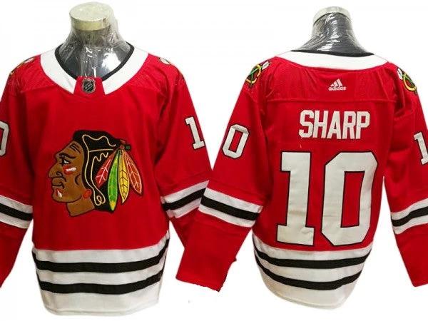 Chicago Blackhawks #10 Patrick Sharp Red Home Jersey by Hockey David