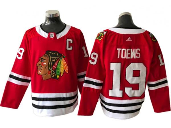 Chicago Blackhawks #19 Jonathan Toews Red Home Jersey by Hockey David