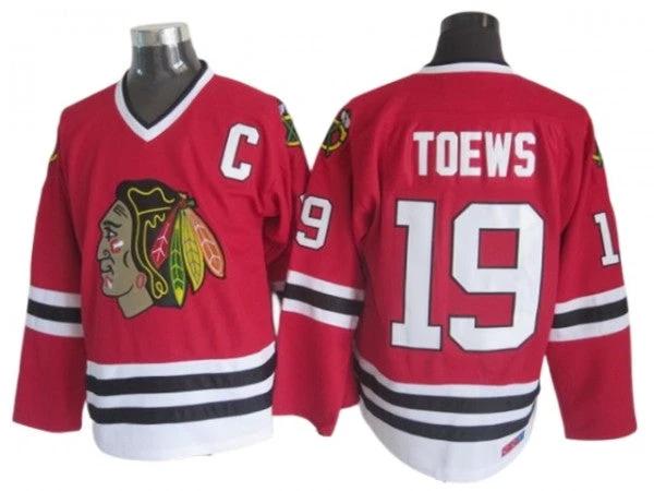 Chicago Blackhawks #19 Jonathan Toews Vintage CCM Jersey - Red by Hockey David