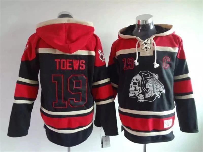 Chicago Blackhawks #19 Toews Pullover Hoodie by Hoodie Pullover