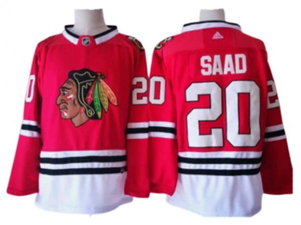 Chicago Blackhawks #20 Brandon Saad Red Home Jersey by Hockey David