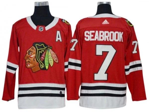 Chicago Blackhawks #7 Brent Seabrook Red Home Jersey by Hockey David