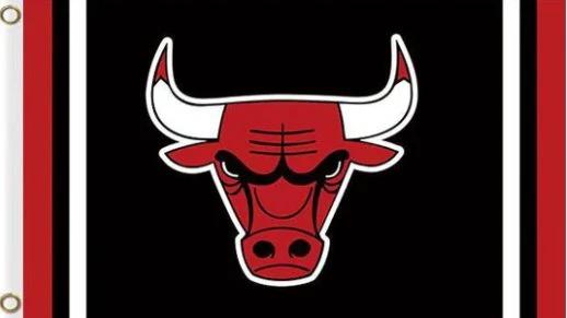 Chicago Bulls America Flag 3X5Ft Polyester Banner USA Digital Print by flagsjustdoit