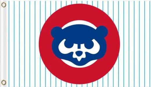 Chicago Cub Baseball Club Flag 3X5Ft Banner USA Polyester with Brass Grommets - 18 by flagsjustdoit