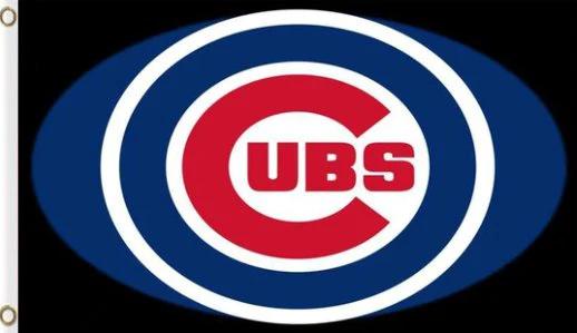 Chicago Cub Team US Black Flag 3X5Ft Banner USA Polyester with Brass Grommets by flagsjustdoit