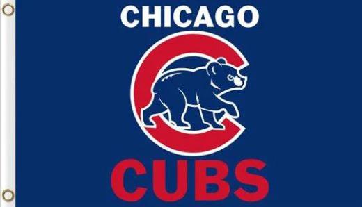 Chicago Cub Team US Flag 3X5Ft Banner USA Polyester with Brass Grommets - 1 by flagsjustdoit