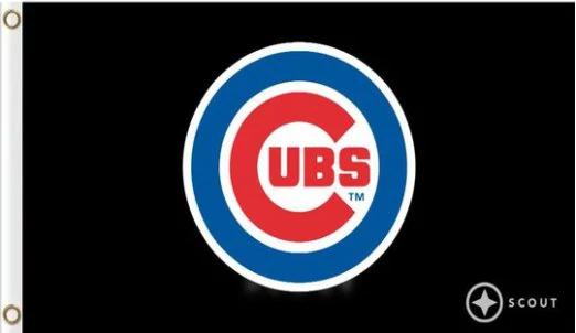 Chicago Cub Team US Flag 3X5Ft Banner USA Polyester with Brass Grommets - 4 by flagsjustdoit