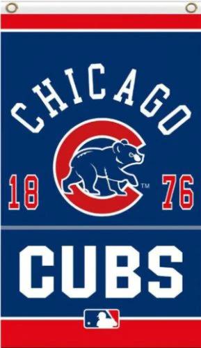 Chicago Cubs 1876 World Series Champions Flag 3X5Ft Banner USA Polyester with Brass Grommets by flagsjustdoit