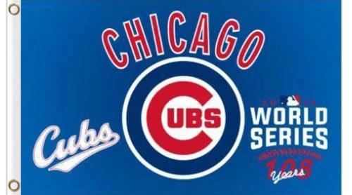 Chicago Cubs 2016 World Series Flag 3X5 Banner USA Polyester with Brass Grommets by flagsjustdoit