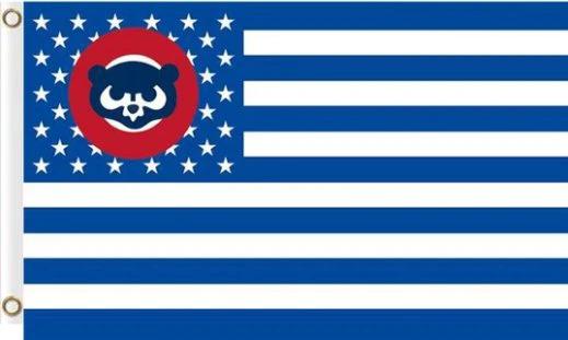 Chicago Cubs Star US Flag 3X5Ft Banner USA Polyester with Brass Grommets by flagsjustdoit