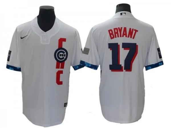 Chicago Cubs #17 Kris Bryant White 2021 All-Star Cool Base Jersey by My Store