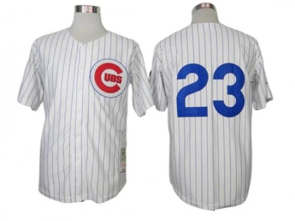 Chicago Cubs #23 Ryne Sandberg White 1984 Throwback Jersey by My Store