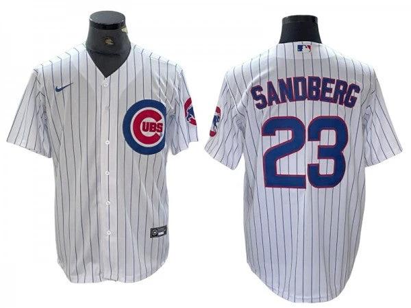 Chicago Cubs #23 Ryne Sandberg White Cool Base Jersey by My Store