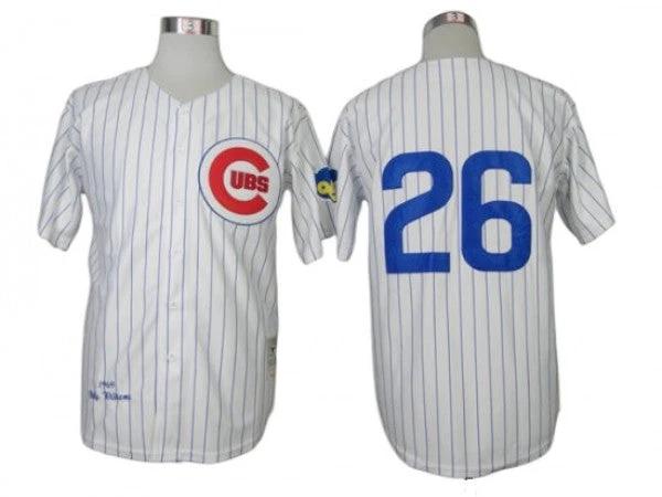 Chicago Cubs #26 Billy Williams White 1969 Throwback Jersey by My Store