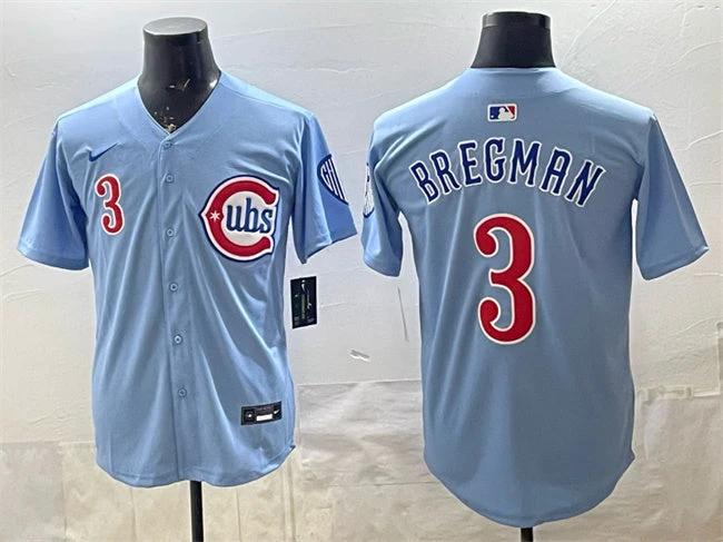 Chicago Cubs #3 Alex Bregman Blue 2024 25 2nd Alternate Limited Stitched by My Store