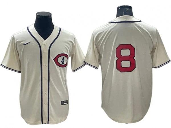 Chicago Cubs #8 Andre Dawson Cream Field of Dreams Jersey by My Store