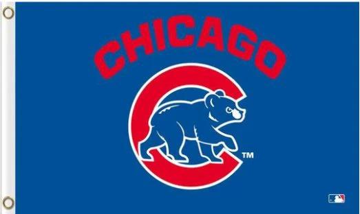 Chicago Cubs wordmark Flag 3X5Ft Banner USA Polyester with Brass Grommets - 8 by flagsjustdoit
