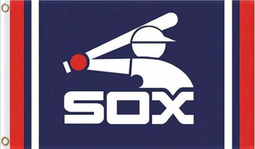 Chicago White Sox Baseball Club flag 3X5Ft Banner USA Polyester with Brass Grommets by flagsjustdoit