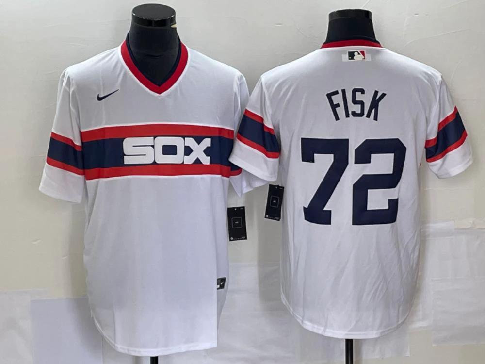 Chicago White Sox Carlton Fisk White Throwback Jersey by My Store