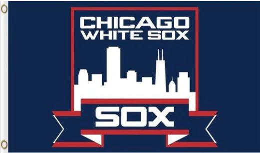 Chicago White Sox Team flag 3X5Ft Banner USA Polyester with Brass Grommets by flagsjustdoit