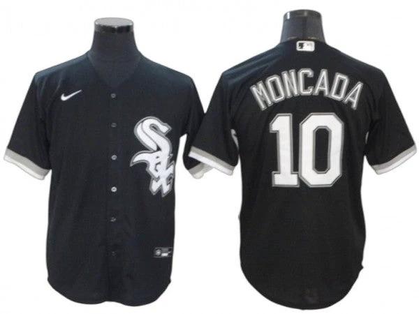 Chicago White Sox #10 Yoan Moncada Black Alternate Player Name Jersey by My Store