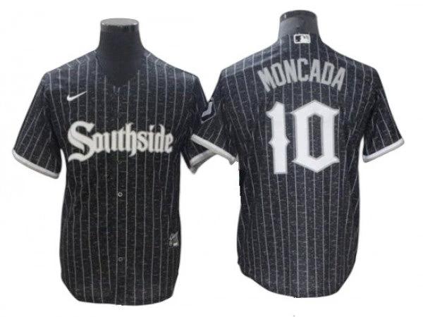 Chicago White Sox #10 Yoan Moncada Black City Connect Cool Base Jersey by My Store
