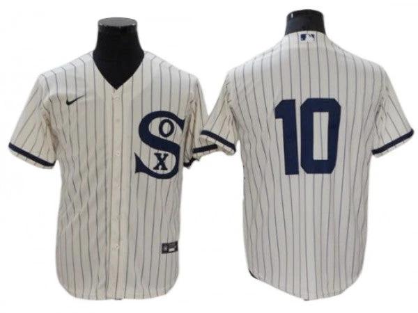 Chicago White Sox #10 Yoan Moncada White Field of Dreams Cool Base Jersey by My Store