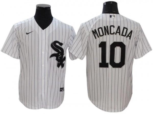 Chicago White Sox #10 Yoan Moncada White Home Player Name Jersey by My Store