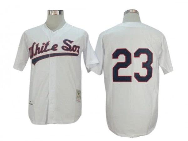 Chicago White Sox #23 Robin Ventura White 1990 Throwback Jersey by My Store