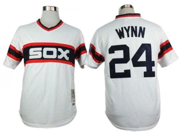 Chicago White Sox #24 Early Wynn 1983 White Throwback Jersey by My Store
