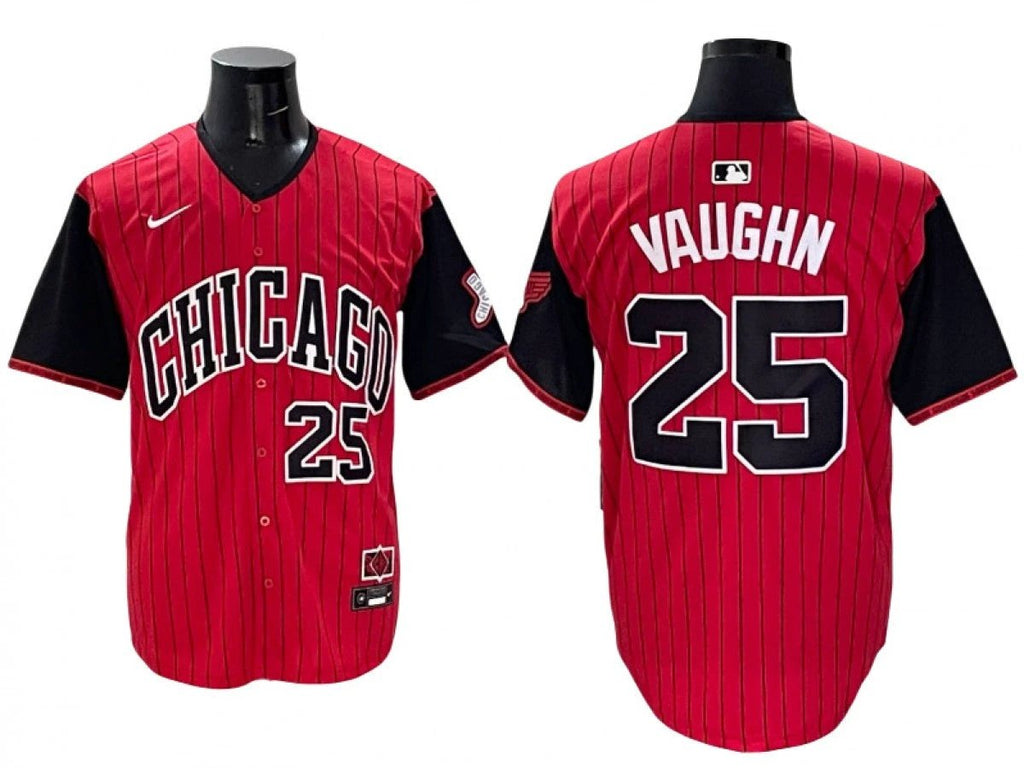 Chicago White Sox #25 Andrew Vaughn Red 2025 City Connect Limited Jersey by My Store
