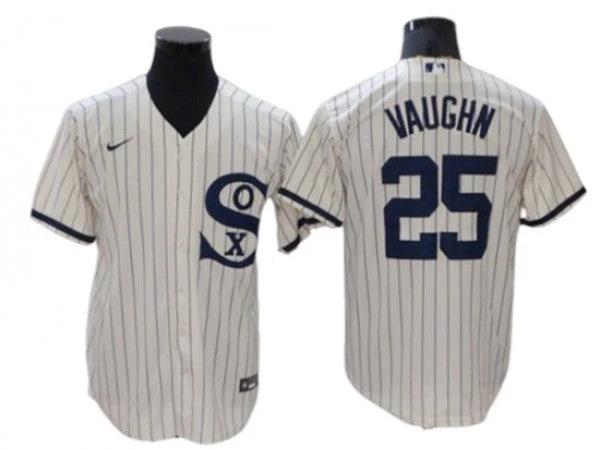 Chicago White Sox #25 Andrew Vaughn White Field of Dreams Cool Base Player Name Jersey by My Store