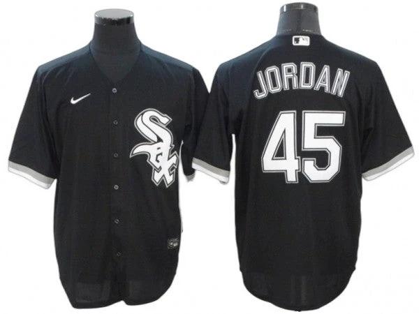 Chicago White Sox #45 Michael Jordan Black Alternate Cool Base Jersey by My Store