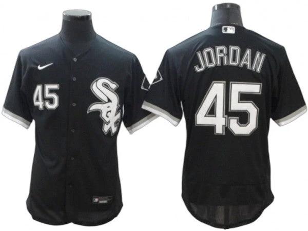 Chicago White Sox #45 Michael Jordan Black Alternate Flex Base Jersey by My Store