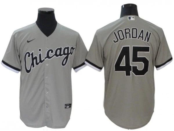 Chicago White Sox #45 Michael Jordan Gray Cool Base Jersey by My Store