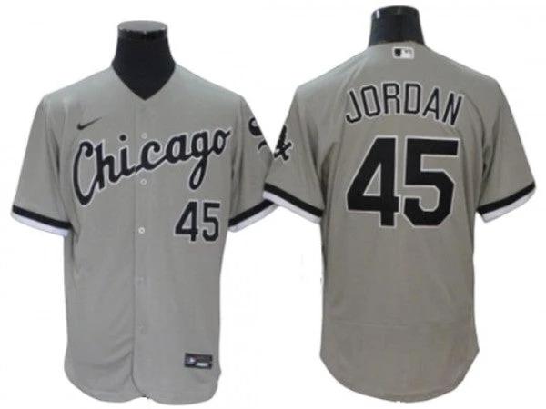 Chicago White Sox #45 Michael Jordan Gray Flex Base Jersey by My Store