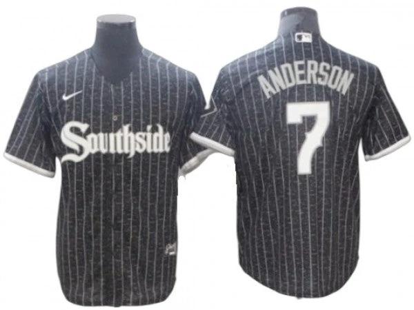 Chicago White Sox #7 Tim Anderson Black City Connect Cool Base Jersey by My Store