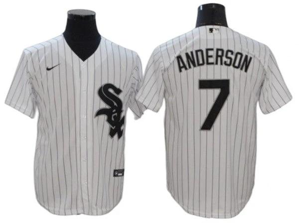 Chicago White Sox #7 Tim Anderson White Home Cool Base Jersey by My Store