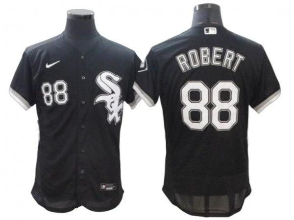 Chicago White Sox #88 Luis Robert Black Alternate Flex Base Jersey by My Store