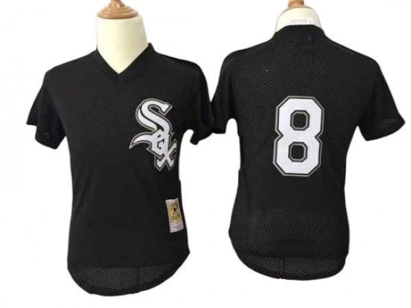 Chicago White Sox #8 Bo Jackson Black 1993 Cooperstown Mesh Throwback Jersey by My Store