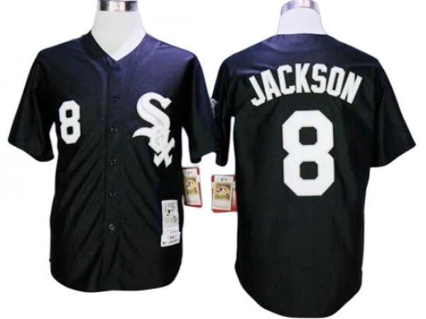 Chicago White Sox #8 Bo Jackson Black Throwback Jersey by My Store