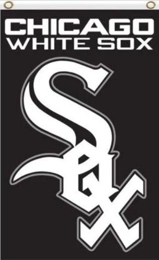 Chicago White Sox flag 3X5 Banner USA Polyester with Brass Grommets by flagsjustdoit