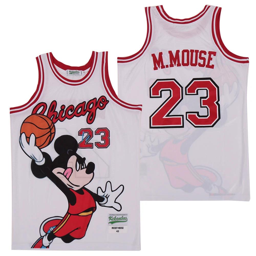 Chicago #23 M.mouse Basketball Jersey White by My store basketball