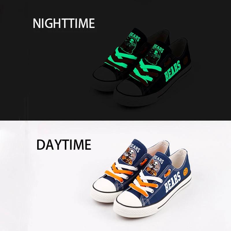 Chicago Bears Low Top Canvas Sport Sneakers Shoes For Men Women Fans by Crocs
