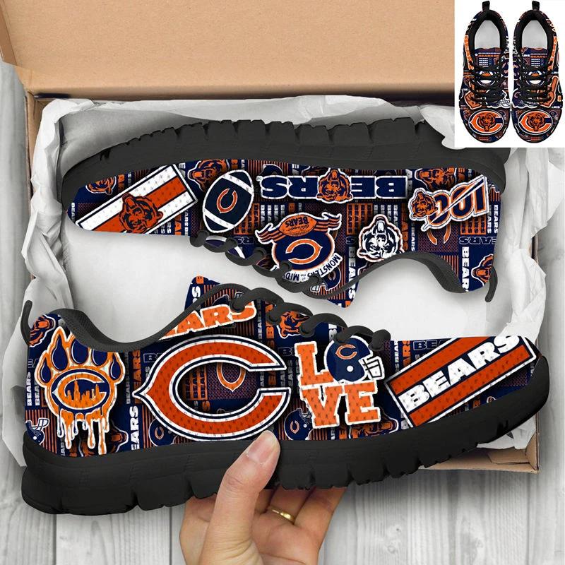 Chicago Bears Black Orange Limited NLF Sneaker Shoes by Crocs