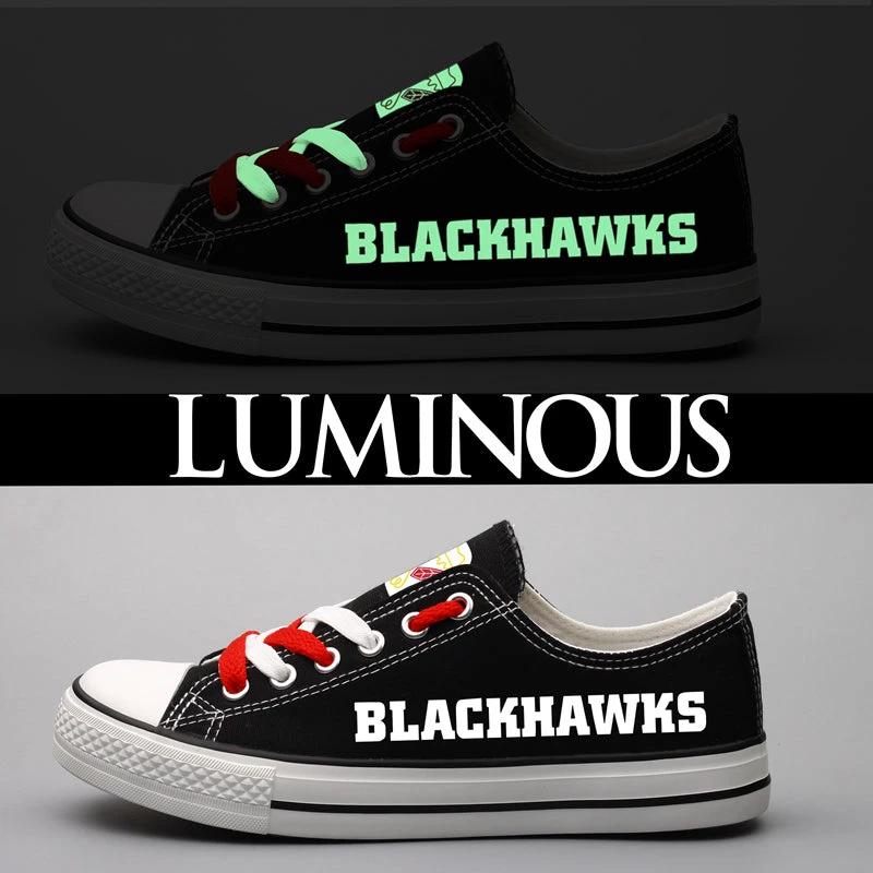 Chicago BlackhawksLow Top Canvas Sport Sneakers Shoes For Men Women Fans by Crocs