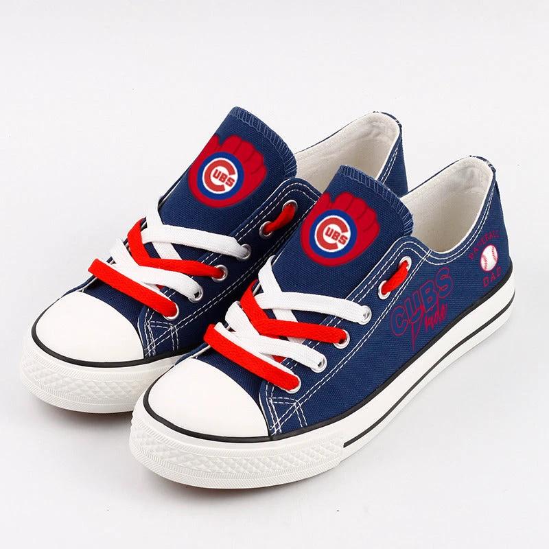 Chicago Cubs Limited Print Low Top Canvas Shoes Sport Sneakers For Men Women Fans by Crocs