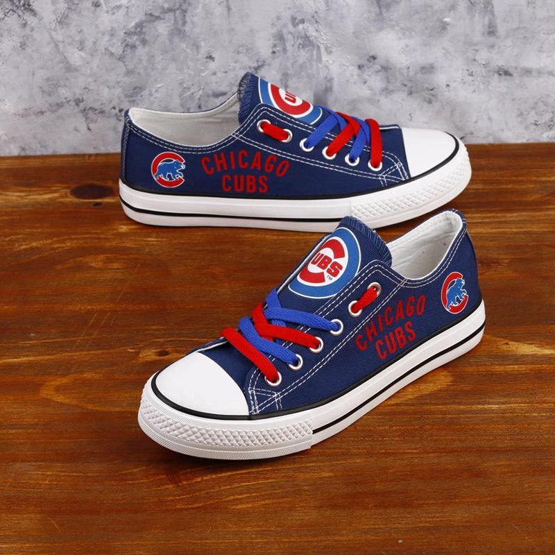 Chicago Cubs Limited Print Low Top Canvas Shoes Sport Sneakers For Men Women Fans by Crocs